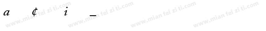 Adobe Caslon Italic字体转换
